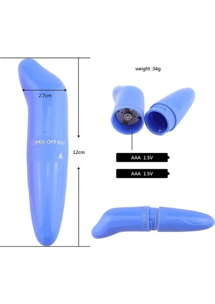 Su Geçirmez Klitoris Özel Mini Bullet Vibratör - Görsel 5