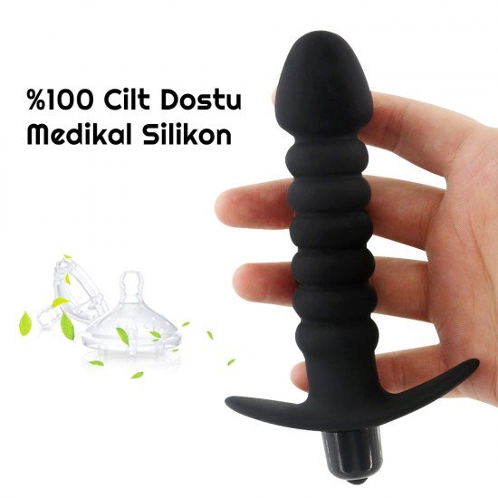 Backpart Titreşimli Boğumlu Çapalı Anal Tıkaç - Görsel 3