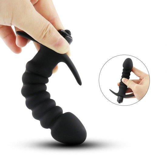 Backpart Titreşimli Boğumlu Çapalı Anal Tıkaç - Görsel 2